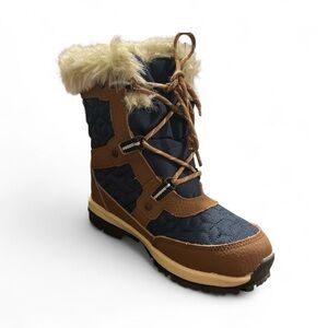 BearPaw Women's Winter Boots - Navy and Tan Marina
